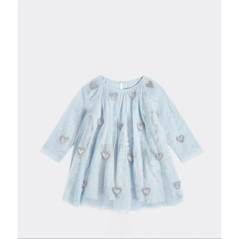 NEW Stella McCartney Kids Hear Blue‎ Dress 9 months